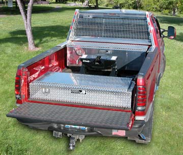 Fifth wheel tool boxes built just for the 5th wheel puller built by Highway Proudcts