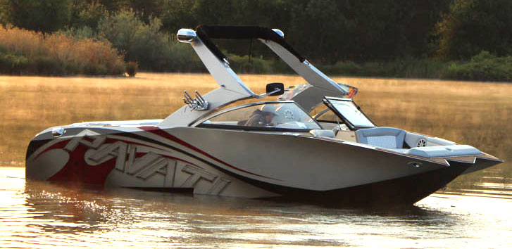 Pavati Marine builds aluminum wake boats along with their fishing boat line.