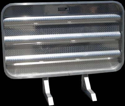 Semi truck headache racks by Highway Products.