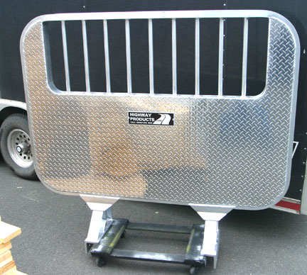 Aluminum headache racks and cab guards for semi trucks built by Highway Products, Inc. See us at www.highwayproducts.com