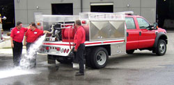 Fire truck bodies by Highway Products, Inc.