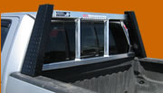 Pickup truck headache rack built by Highway Products.