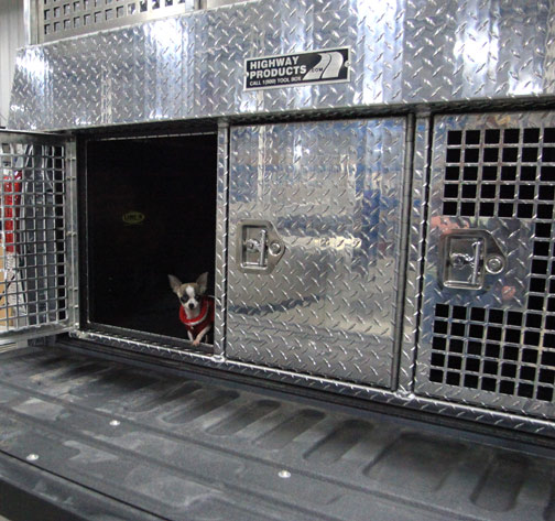 Hound dog boxes for dogs and pets by Highway Products, Inc. www.800toolbox.com