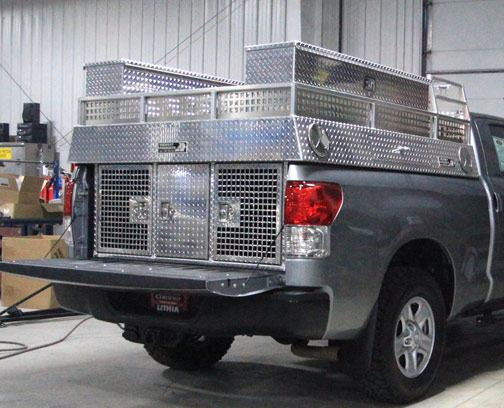Police dog k9 custom kennels by Highway Products