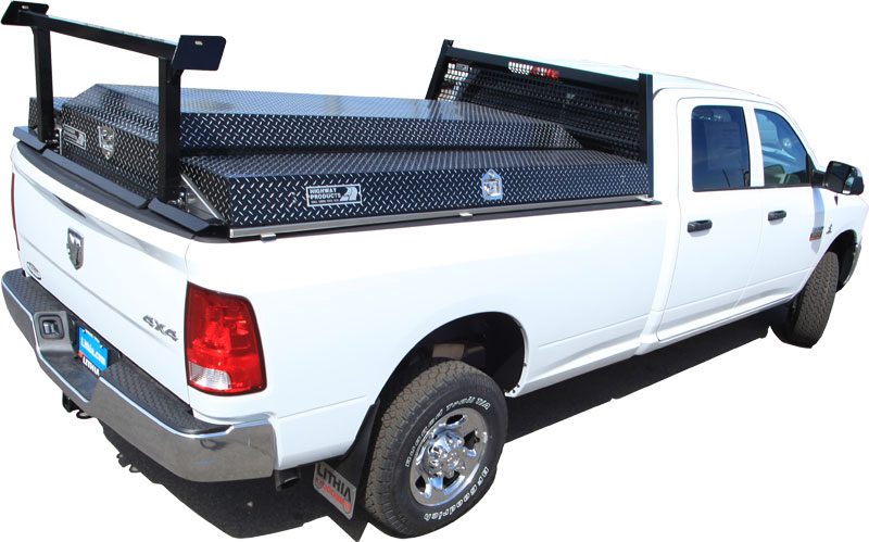 Pickup storage is well at hand with a Highway Products, Inc. "Pickup Pack".