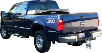 Black truck bed tool box by Highway Products. Take a LOOK!