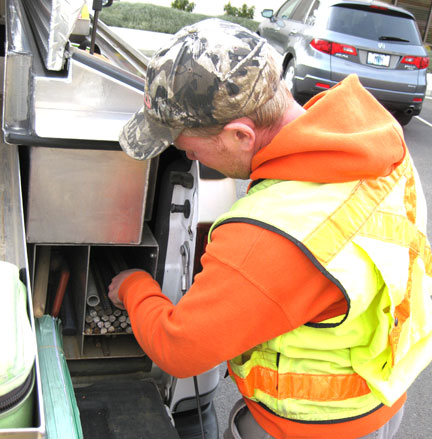 Surveying tool storage built by Highway Products, Inc.