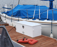 Boat Dock Boxes Aluminum Powdercoated